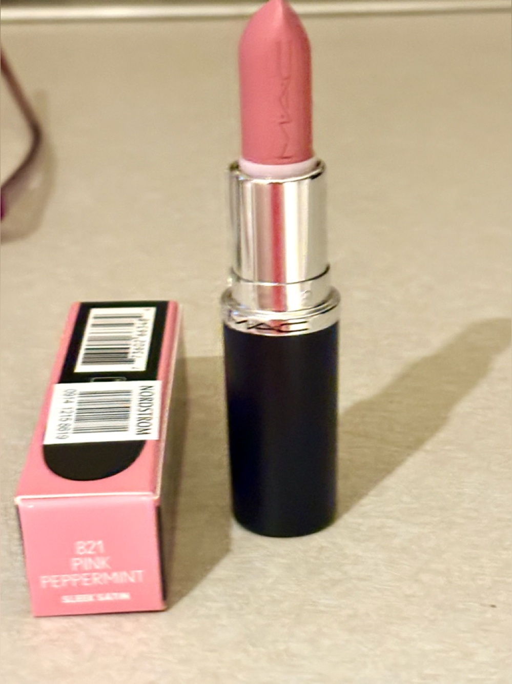 MAC Cosmetics Satin Lipstick in Pink Peppermint